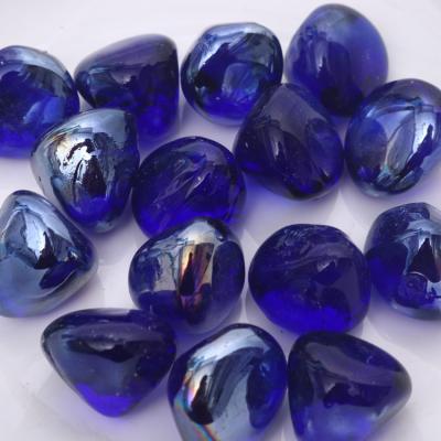 China CUSTOM Soild Color Diamond Cobalt Blue Glass Ball Black Glass Diamond Solid Glass Toy for sale