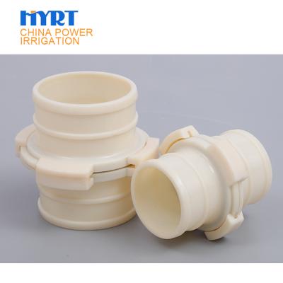 China Hose Lines Connect HYRT Configuration Hose Flat CAMLOCK Irrigation Plastic COUPLING Fitting for sale