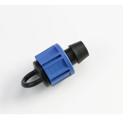 중국 Farmland Irrigation System Agricultural Plastic Drip Irrigation Fittings Lock End Cap For Drip Tape And Drip Hose 판매용