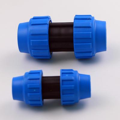 China Irrigation Agriculture Watering Irrigation Drip Pipe Straight Coupling Fittings for sale