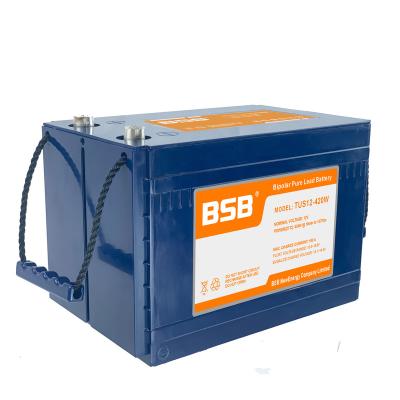 China Bipolar High Current Discharge Plates Structure Very Good And Fast High Charge TUS12-420W BSB Battery Utilization Lead Acid Battery for sale