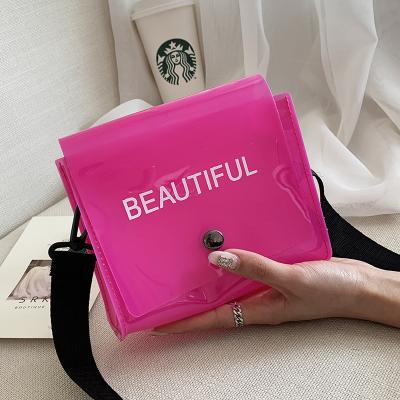 China New Design Large Capacity Transparent PVC Mini Shoulder Phone Bag Costom Phone Sling Bag Cross - Body Bag For Women for sale