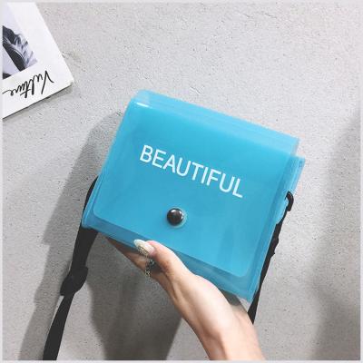 China Large Capacity Fashion Costom Phone Sling Bag Cross - Body Bag PVC Mini Shoulder Bag With Long Strip for sale