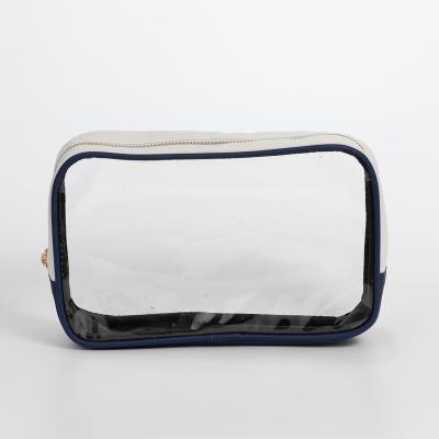 China Fashion Logo Clear Cosmetic Bag Custom PVC Makeup Bag or Eco-Friendly Cosmetic Bag for sale