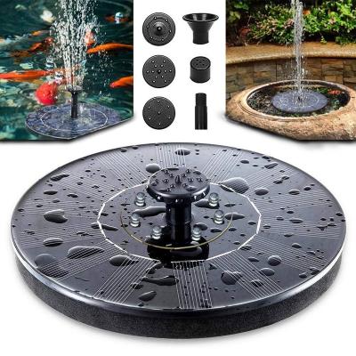 China High quality Outdoor waterproof floating garden bird bath Solar water fountain for pool landscape PQ0320 for sale