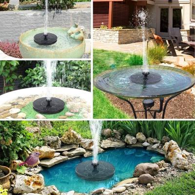 China Indoor office home decor High quality outdoor fountain floating garden water fountain bird bath Solar water fountain for pool for sale