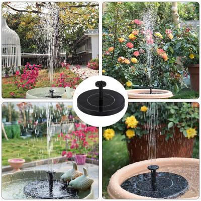 China ABS Q019 Solar Fountain Solar Powered Bird Bath Fountain Pump Solar Panel Kit Water Pump outdoor fountain Submersible Pump for Pond for sale