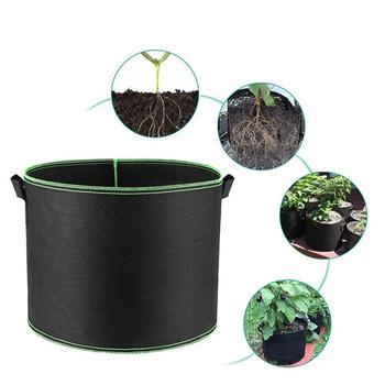 China Reuseable 10 / 20 / 30 / 40 / 50 / 100 / 200/300 plant grow bags supplies eco-friendly breathable plant bag felt grow bags for plants for sale