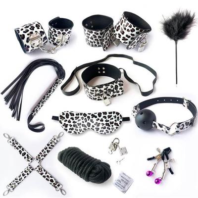 China PU+Polyester Newcomer Bondage Set Bdsm 10 Pcs Bdsm Bondage Set for sale