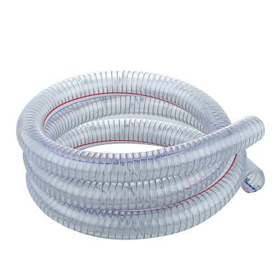 China Factory Hot Sale Clear Flexible PVC Steel Wire Reinforced Hose for sale