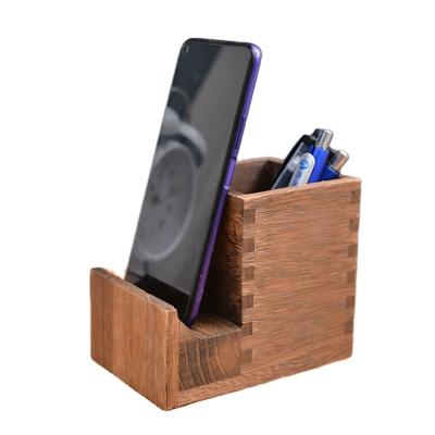 China Custom Europe Vintage Phone Stand Plus Pen Pencil Organizer Holder for sale