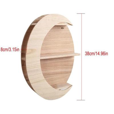 China Full Moon Oil Flexible Wooden Wall Mounted Holder for sale