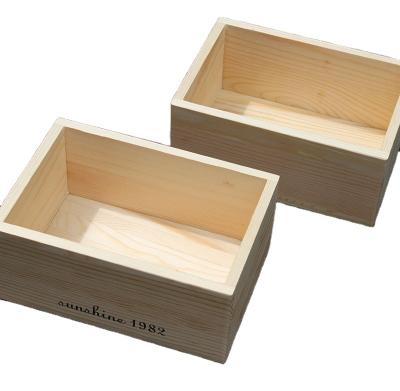 China Europe Custom Small Wooden Box No Lid for sale