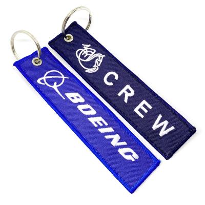 China Souvenir Gifts Promotion Custom Embroidery Key Chain - MOQ Small Woven Key Chain for sale