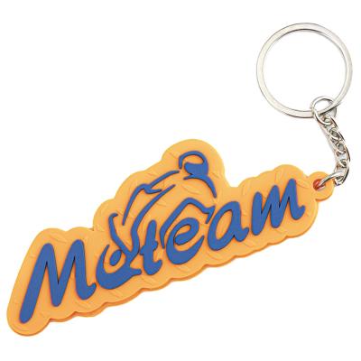 China Eco - Friendly Personalized Custom Letter Shape 2d Soft PVC Keychains Logo / Soft Rubber Keychains for sale