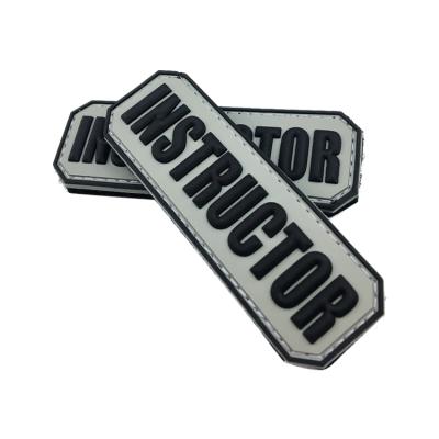 China 3D Factory Custom 3D Rubber Soft PVC Patches Velcro Rubber Patches Clothing Labels Accessories Rubber Patch Logo for sale