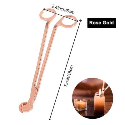 China Luxury Rose Gold Candle Wick Trimmer Wick Scissors Wholesale Candle Wick Trimmer For Scented Candle for sale