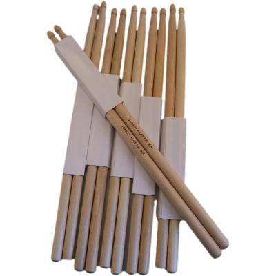 China Factory Wholesale Popular Hard Small Drumstick Musical Instruments Maple Wood Drumstick for sale