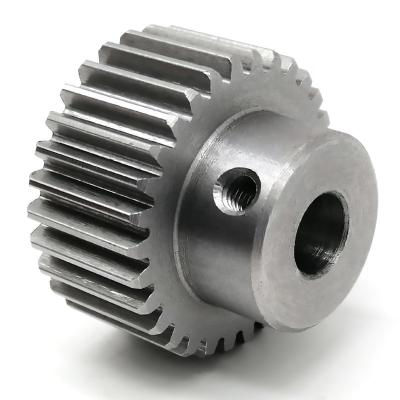 China Factory M1 M2 M3 M4 Industrial Metal Cylindrical Spur Gear For Disposable Surgical Medical Face Mask Making Machine for sale