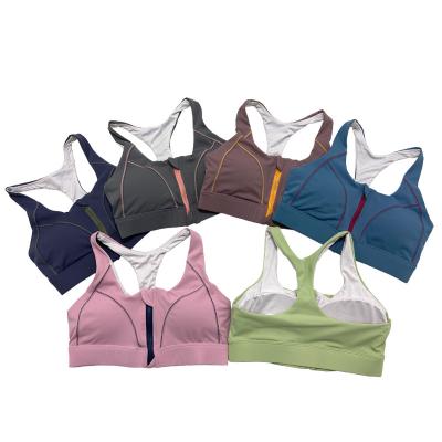 China 2021 Running Sports Gym Clothes Fashionable Women's Breathable Yoga Bra Sports Bra Tops High Quality Fitness for sale