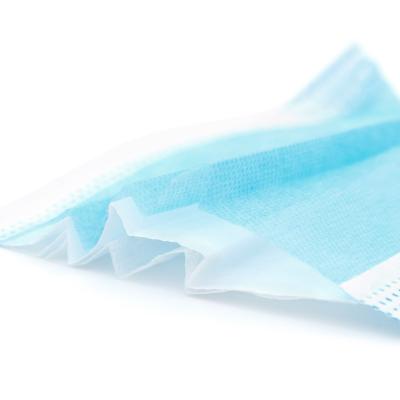 China Elastic Ear-loop PP Nonwoven Face Mask OEM Masker 3 Ply Disposable Face Mask for sale