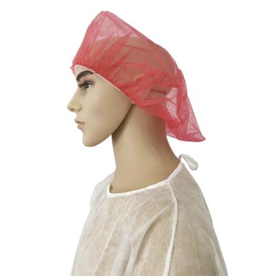 China PP Disposable Medical Buffy Nonwoven Medical Hats Cap Head for sale