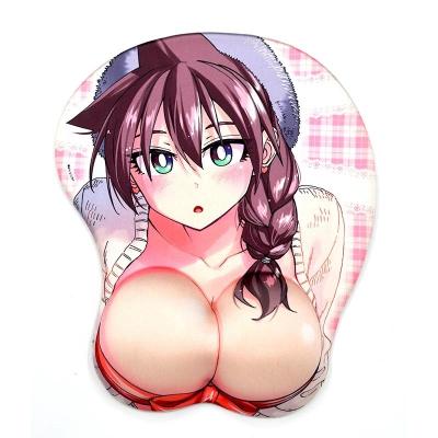 China With Custom Printed Wrist Rest 3d Silicone Gel Nerd Mouse Pad for sale