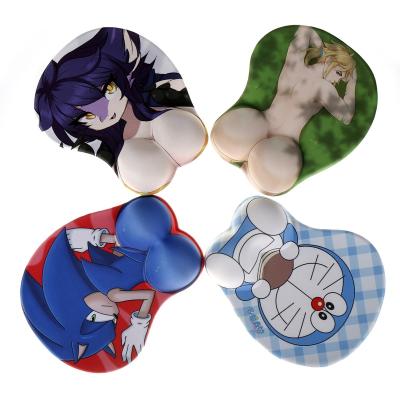 China With 3D Wrist Rest Anime Wrist Support Mousepad - Non-slip Cartoon Gaming Mouse Pads, Cute Silicone Anime Girl Mouse Pad for Computer, Laptop for sale