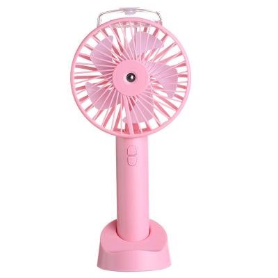 China Feel New Quality Comfortable Handheld Portable Humidification Spray Creative Hydration Fans Cool Small Travel Fan for sale