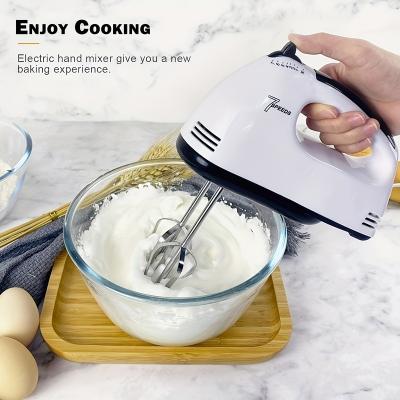 China Sustainable Electric Egg Beater for Small Whipping Cream Mixer in Dessert, Cake, and Baking with 7 Speed ​​Settings for sale