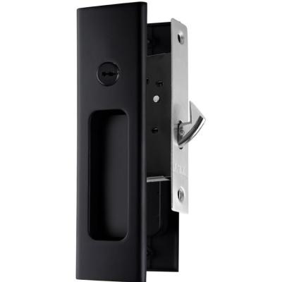 China Modern Square / Round Sliding Door Moving Wooden Door Bathroom Wooden Door Lock for sale