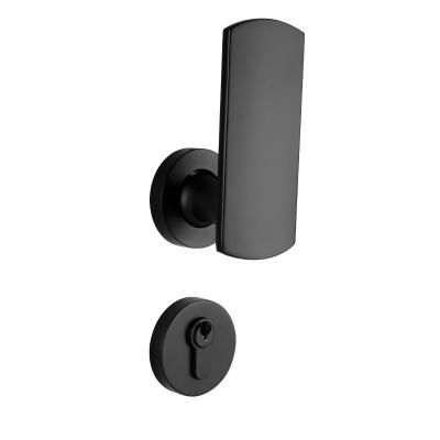 China Modern Nordic Luxury Modern Room Double Door Bedroom Lock Light Split Door Lock Mute Push Pull Straight Pull for sale