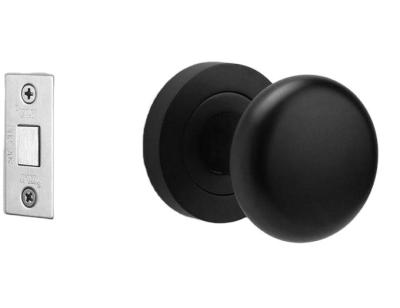 China Factory Direct Selling Stainless Steel Modern Minimalist Single Sided Round Knob Invisible Door Lock With B Lock Body For Wooden Furniture for sale