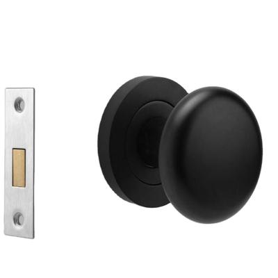 China Stainless Steel Modern Minimalist Single Sided Round Knob Invisible Door Lock with C Lock Body for Home and Office Wooden Furniture for sale