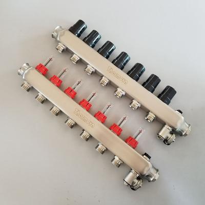 China Hotel Water Floor Heating Manifold , Modular HVAC Floor Heating Manifolds for sale