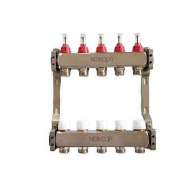 China Contemporary Underfloor Heating Water Supply Manifold , Underfloor Heating Stainless Steel Water Manifold for sale