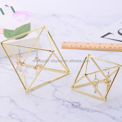 China Reusable Frame Jewelry Bracelet Bangle Necklace Earring Holder Show High Quality Metal Earring Holder for sale