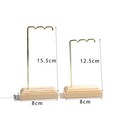 China New Style Reusable Customize Jewelry Display Rack 2 Sizes Design Metal Earring Hanging Rack for sale