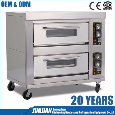 China Bread Restaurant Ovens And Bakery Equipment 2-Layer 6-Tray Industrial Size Baking Ovens for sale