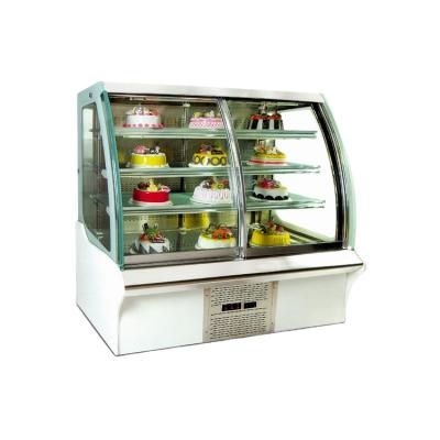 China Open Type Sweet Bakery Refrigerator Cake Showcase Cake Display Cooler Single-temperature Showcase for sale