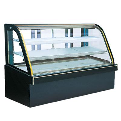 China High Temperature Curved Heating Curved Glass Display Case Display Cabinet Cake Display Case CSR380 Stable Temperature for sale