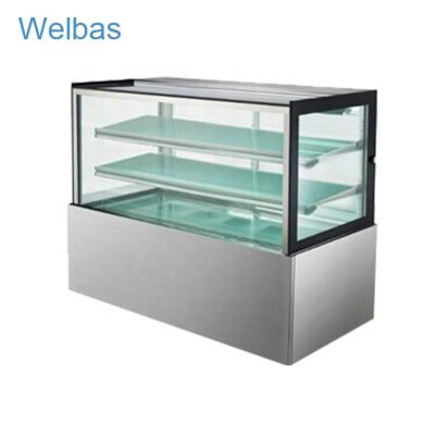 China Hot Sale Single-temperature Cake Display Glass Display Cake Showcase Sushi Chiller Refrigerator for sale