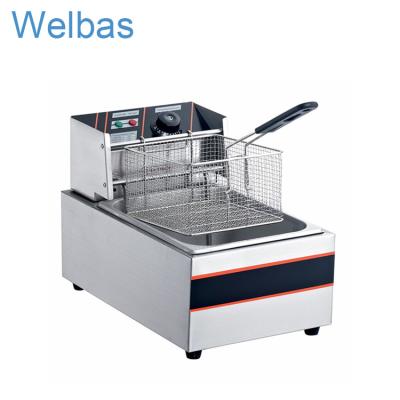 China Restaurant Guangzhou Kitchen Equipment Electric Single Tank Commercial Used Universal Deep Fryer for sale