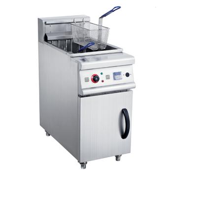 China Commercial restaurant kitchen equipment china electric deep fryer (1 tank / 2 basket) / cheap catering equipment for sale for sale