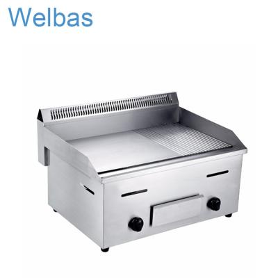 China Guangzhou Gas Griddle Commercial Gas Cookers With Heavy Duty Griddle Kitchen Equipment 730x570x470mm for sale