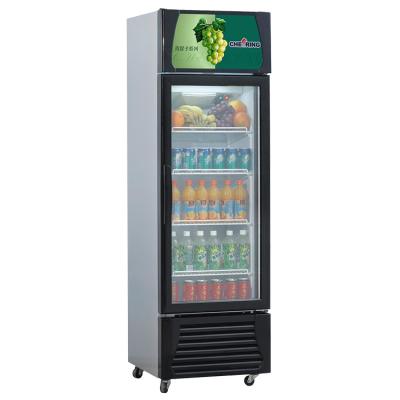 China Single-Temperature Single Door Refrigerated Beverage Display Cooler For Supermarket for sale