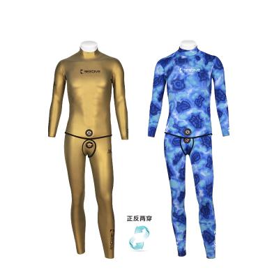 China BESTDIVE Yamamoto Neoprene Men's Classic Two Piece Reversible Sleeve Antibacterial SCS Wetsuits 3mm Long Hoodless For Freediving for sale