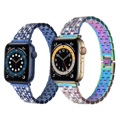 China Stainless Steel Fashion Woman Watch Band For Apple Watch Series 1 Stainless Steel Band 2 3 4 5 For Apple Iwatch 38mm 40mm 42mm 44mm for sale