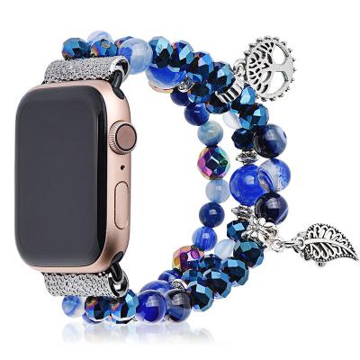 China Gems & Crystal Watchband Stones Girl Fashion Strap For Apple Watch 1 Band 2 3 4 5 For iwatch 38 40 42 44mm Replacement Straps for sale