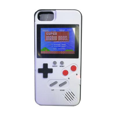 China Mini Handheld Game Consoles Silicone Phone Case Cover 36 Games Player For Iphone11 12 pro 6 7 8 Max Plus XS Max Xr Note 20 Game Phone Case for sale